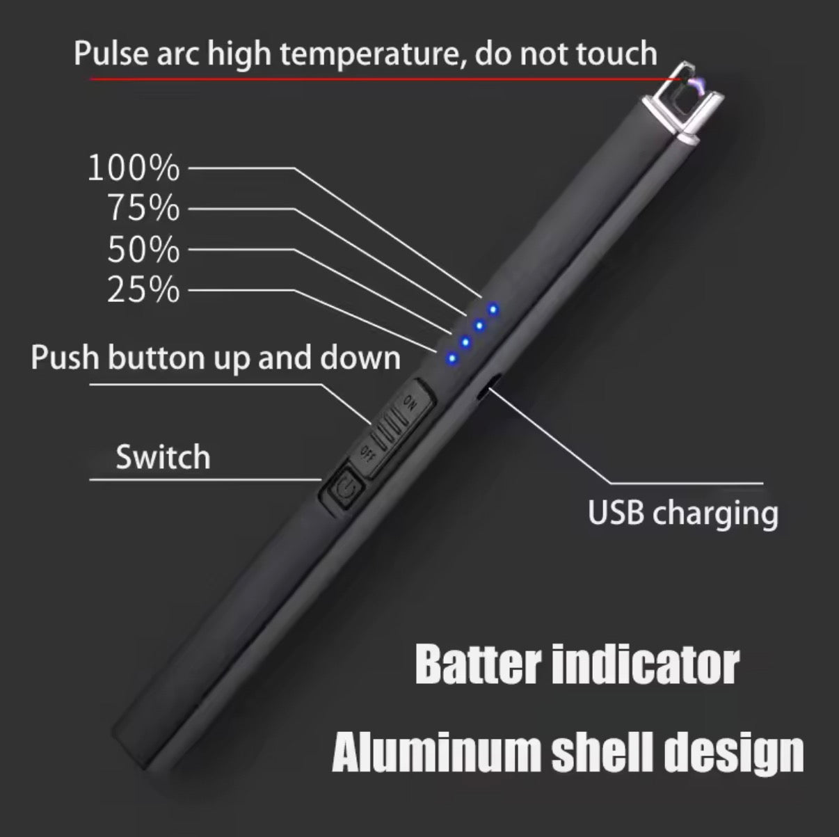 La Aroma Signature Rechargable Lighter